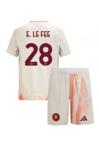 AS Roma Enzo Le Fee #28 Babytruitje Uit tenue Kind 2024-25 Korte Mouw (+ Korte broeken)